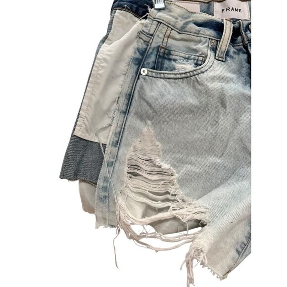 FRAME Relaxed Short Reverse Side Talia Combo - Size 25 - NWT - Picture 7 of 7